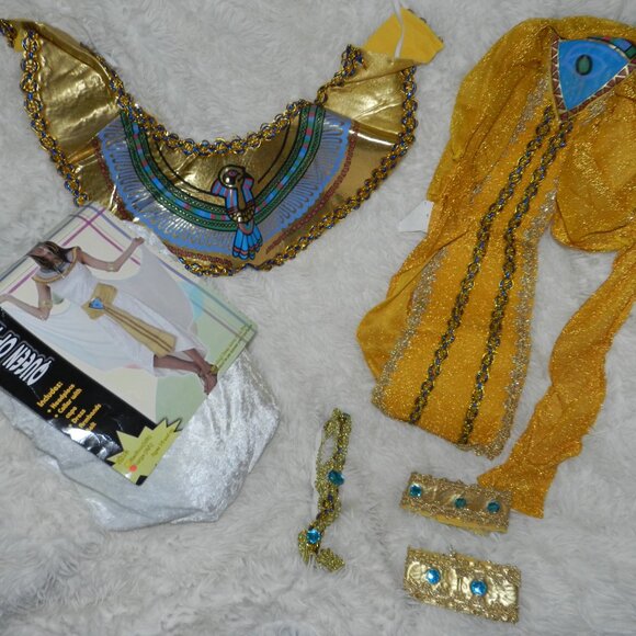 EGYPTIAN DELUXE QUEEN OF THE NILE 6 Pc CLEOPATRA COSTUME L 💥NWT!🆕FAST😮💨⚡🚚 - Picture 5 of 16